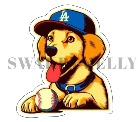 Dodgers Labrador stickers