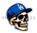 Dodgers skull sticker