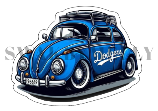 VW Bug sticker Dodgers